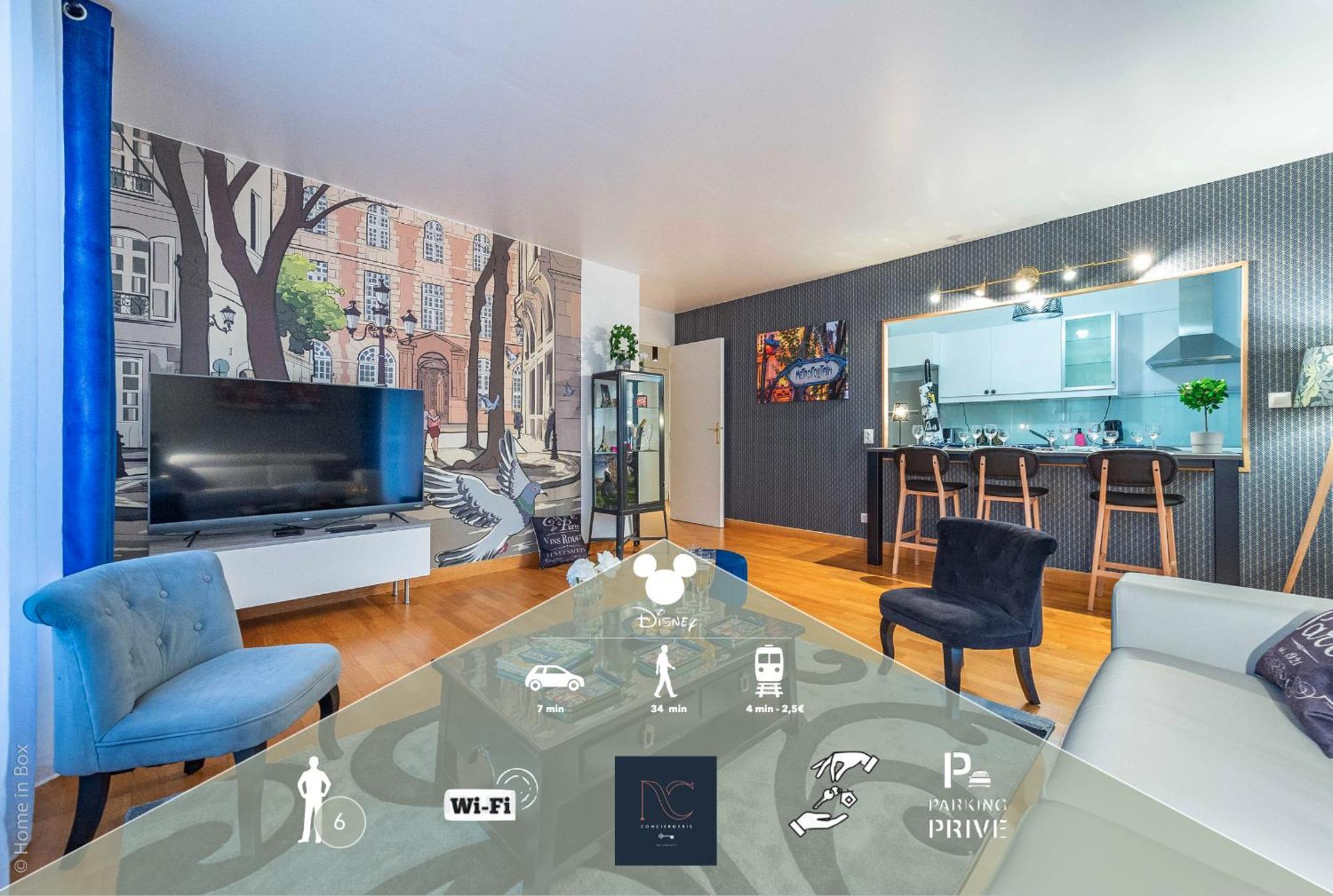 *Disneyland-Paris*6Pers, Wi-Fi, Netflix, Parking شيسي المظهر الخارجي الصورة
